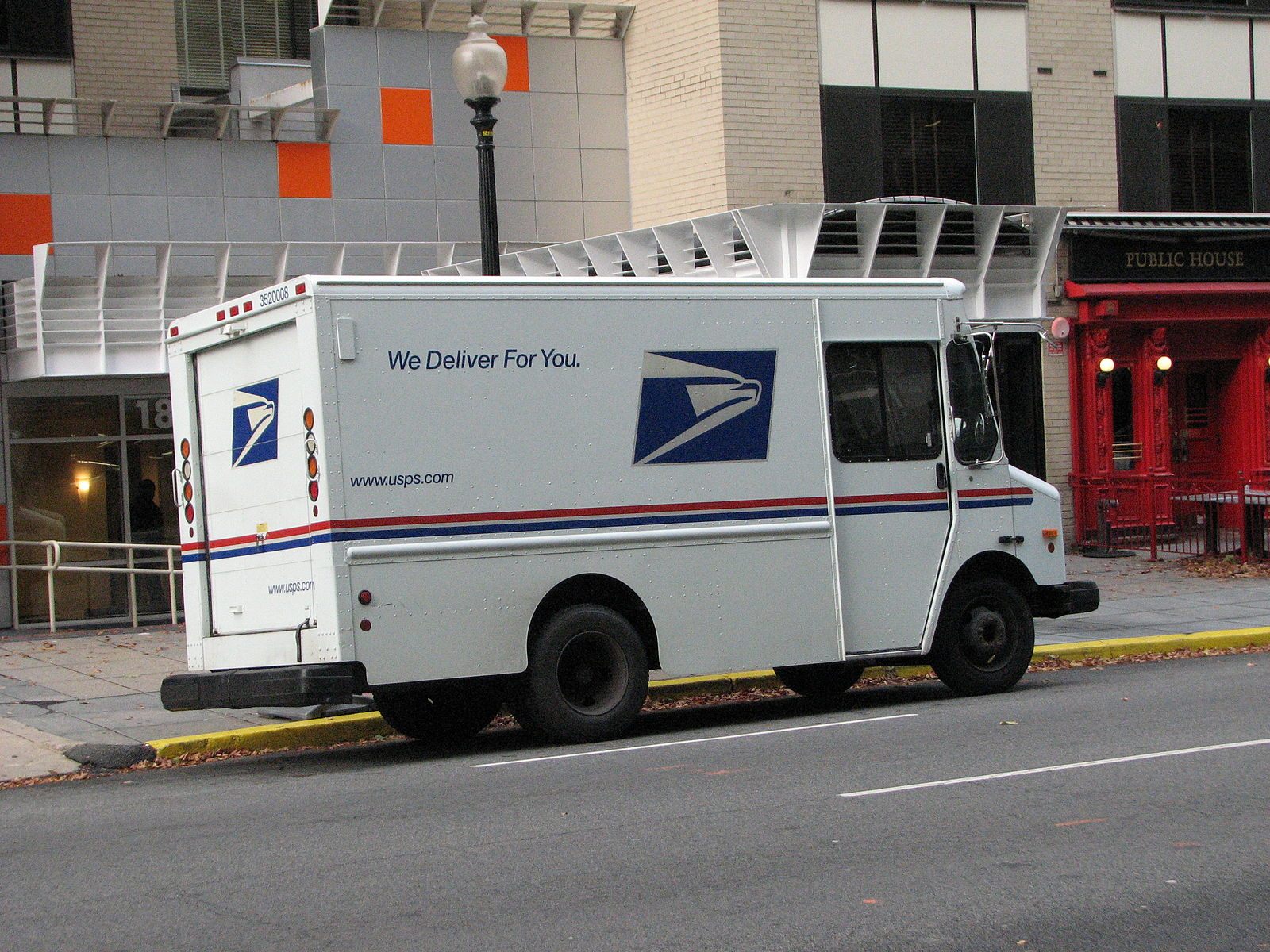 An ordinary mail truck–now a turkey target?