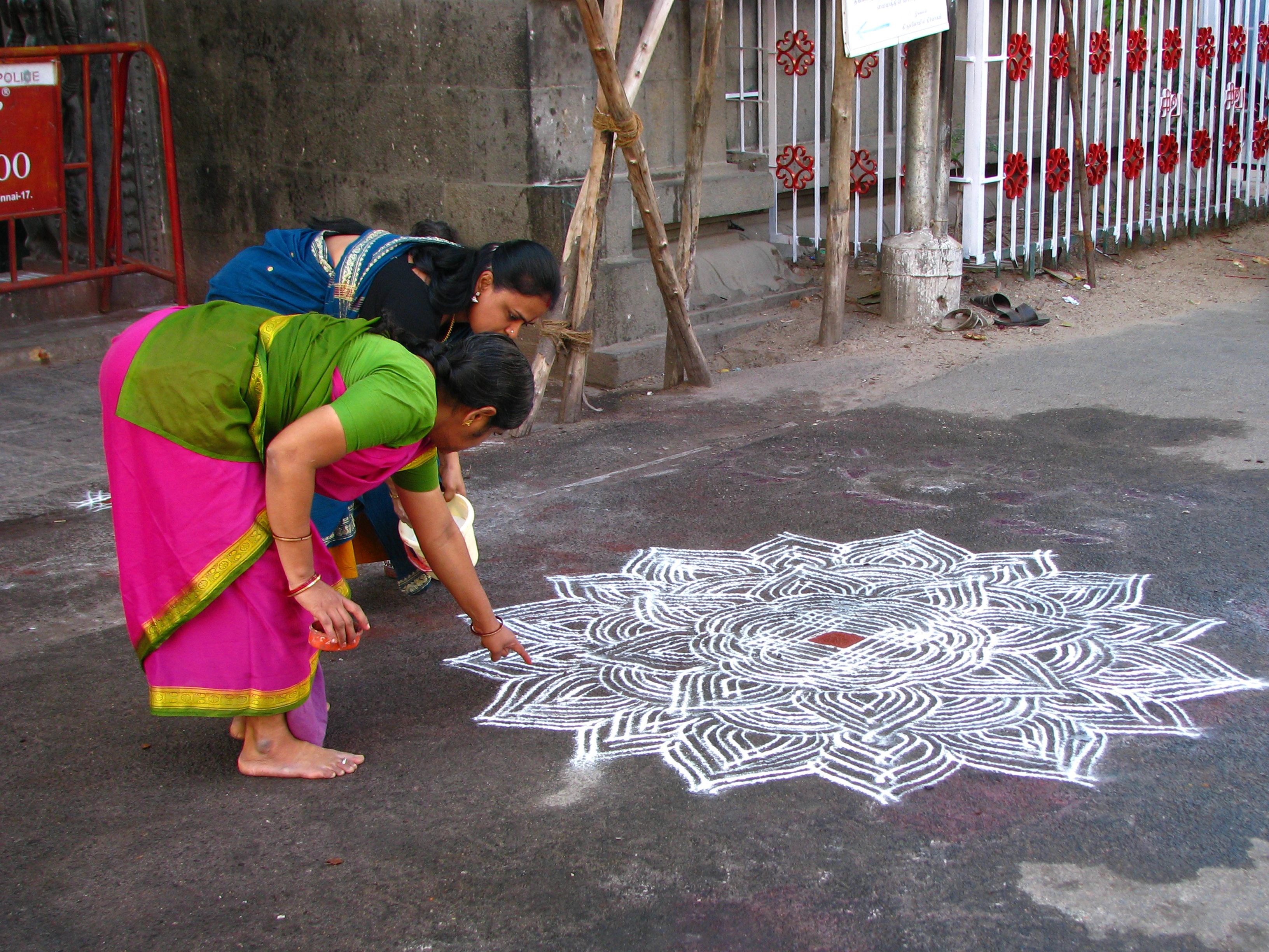 Women have been teaching each other these traditional designs for centuries.