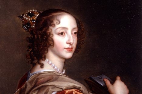 Queen Henrietta Maria of England was shot at, won battles, and raised an army on behalf of her husband, King Charles I. But history has remembered her only as a villain. Portrait circa 1639 by Anthony van Dyck.
