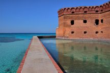 Fort Jefferson, moat and wall
