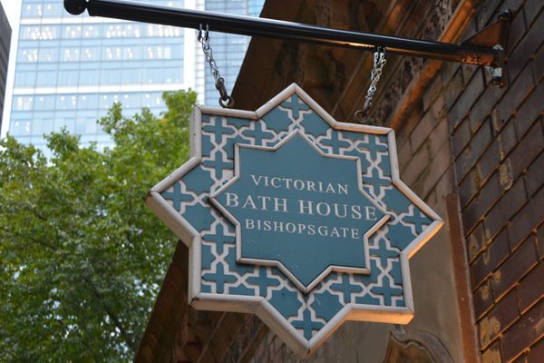 Victorian Bath House sign