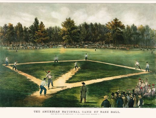 The first organized baseball game was in New Jersey