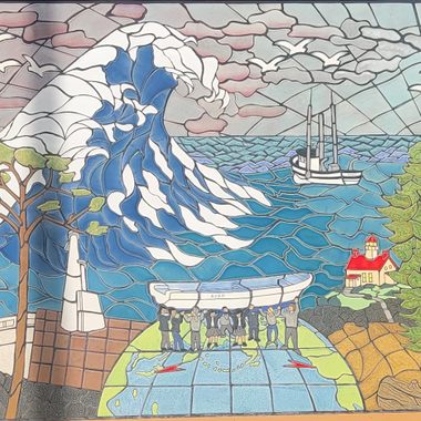 Mosaic in Beachfront Park.