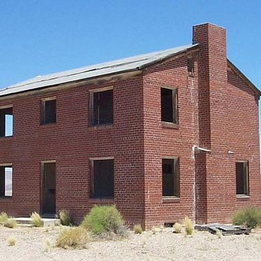 Brick house at the Nevada Test Site
