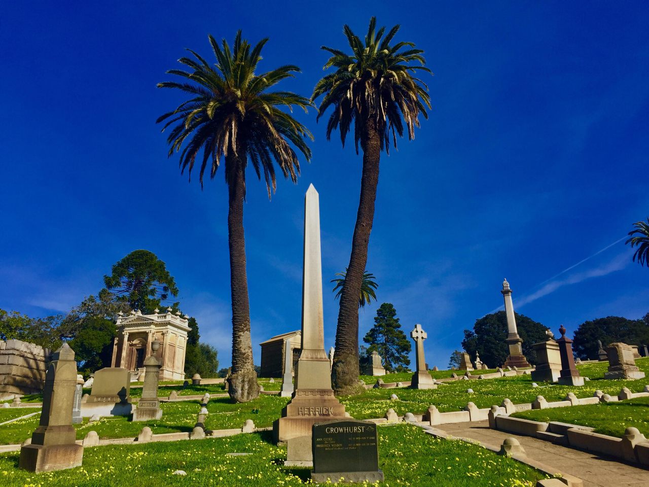 Clara Loeper's remains were buried at—and stolen from—Mountain View Cemetery in Oakland, California.