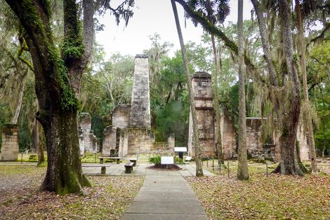 The Dummett Plantation ruins.