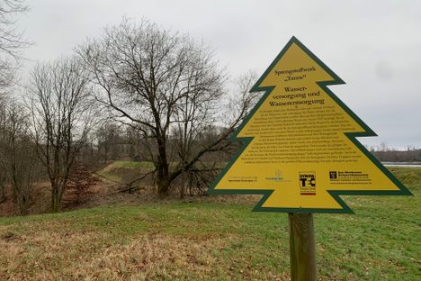 One of the information boards along the circular hiking trail