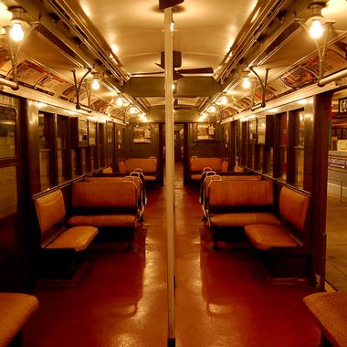 1920s Subway Car complete with ceiling fansPhoto by Curious Expeditions