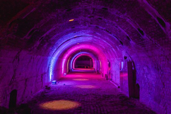 The heart of the factory is a tyre shaped brick oven.