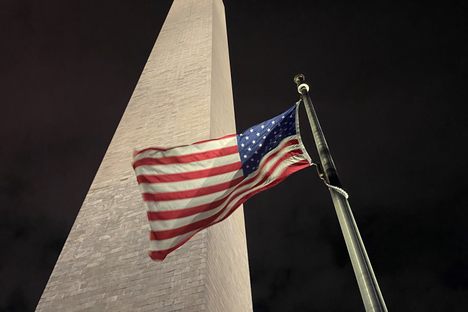 This obelisk has an imposing exterior.