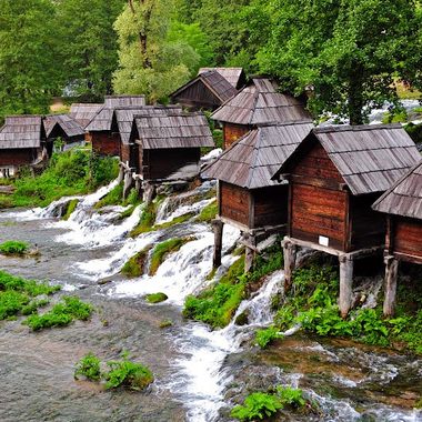 The region around Jajce is all about water, waterfalls, rivers, lakes... and watermills