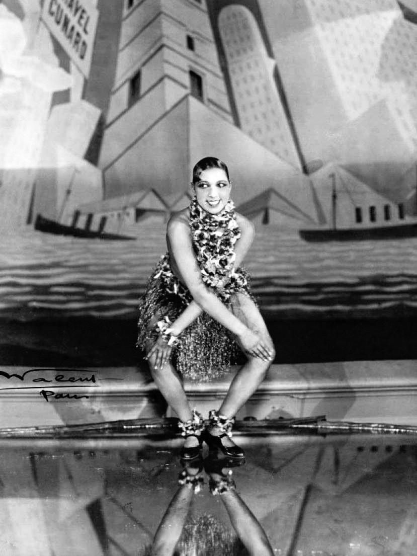 Josephine Baker dancing the Charleston in Paris in 1931. 