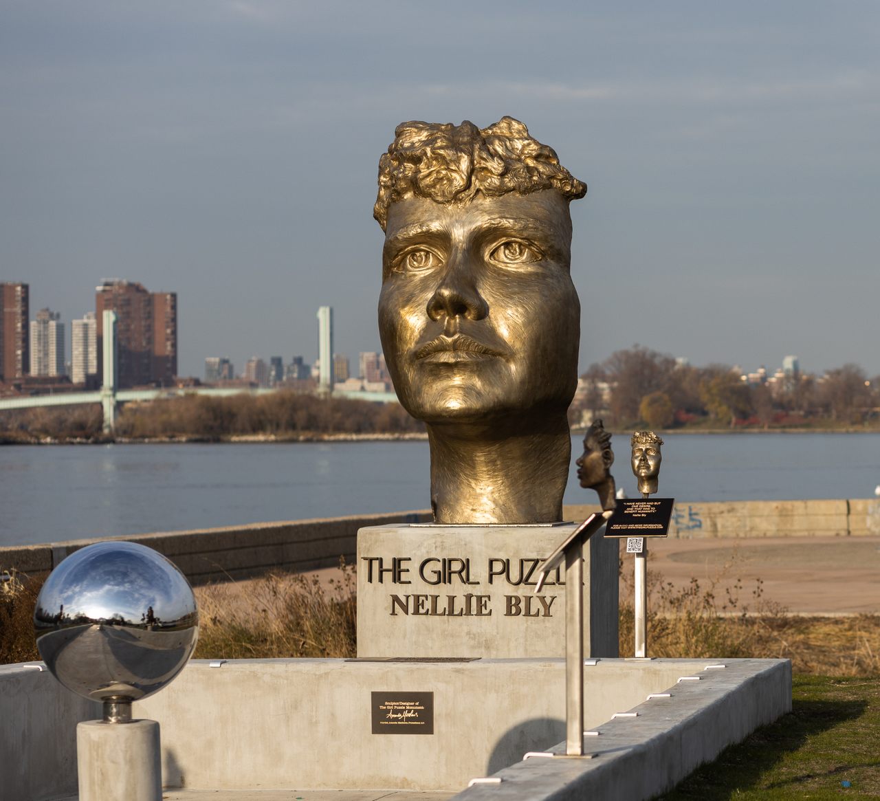 <em>The Girl Puzzle</em>, one of only a handful of monuments in New York City to commemorate women from history, was unveiled in late 2021.