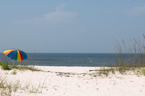 Johnson Beach, part of the Gulf Islands National Seashore. 