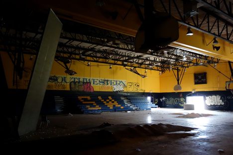 Once the home of the Southwestern High School Prospectors.