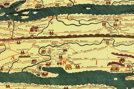 The Perfect 22-Foot Map for Your Ancient Roman Road Trip