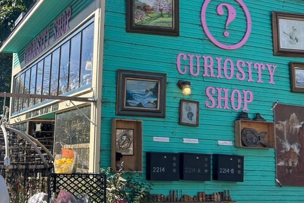 Outside of the Curiosity Shop