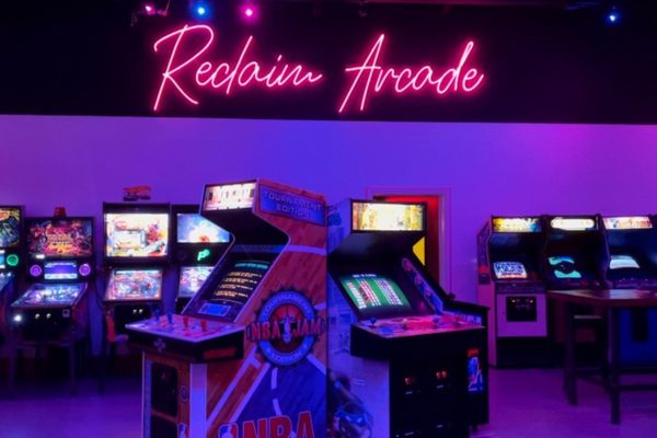 Reclaim's arcade room.