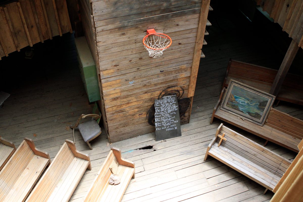 The chapel at the heart of the treehouse hosted more than 20 weddings.