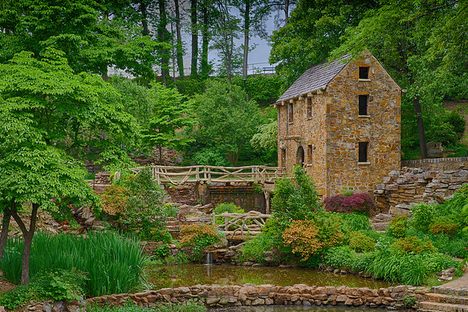 The Old Mill in its picturesque setting.