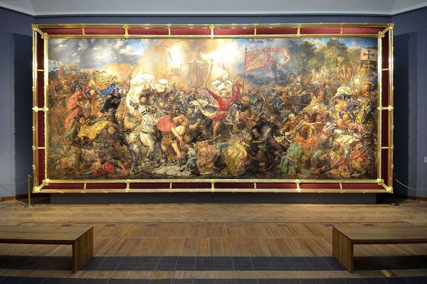 The “Battle of Grunwald” painting in the National Museum in Warsaw.
