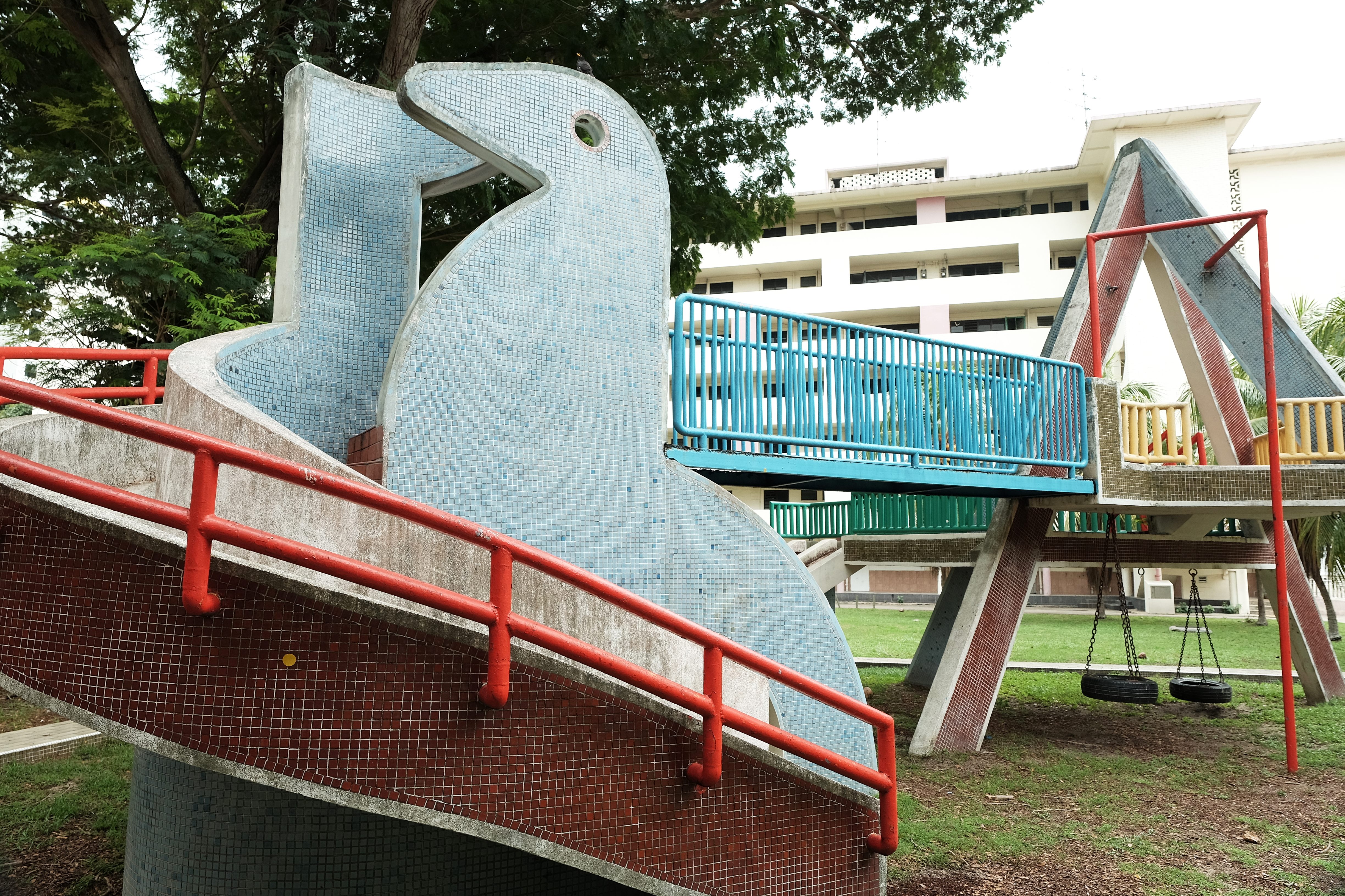 A playground at Dakota Crescent, one of the oldest housing estates in Singapore.