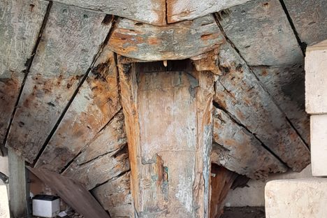 The Stern of the Brigantine Galilee