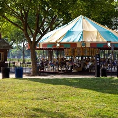 The carousel in summer months