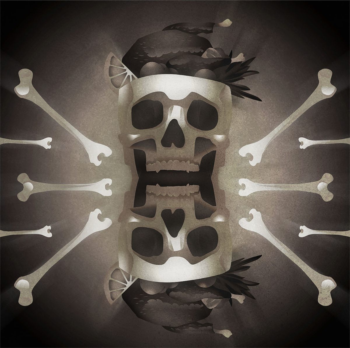 Strozzi's feast featured skulls that housed roasted pheasant.