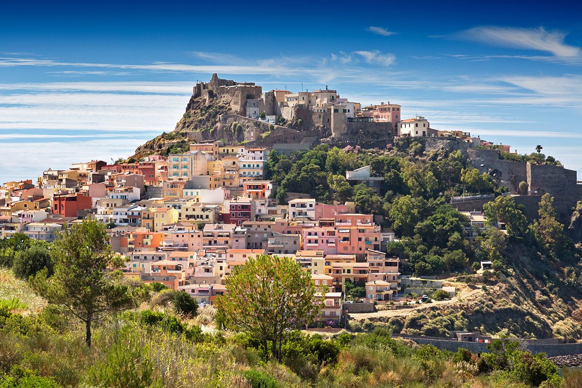 The town of Castelsardo, in northwest Sardinia.
