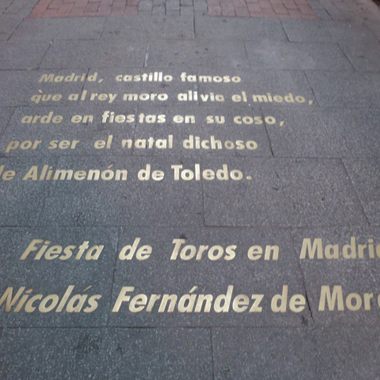Inscriptions on the Pavement of Huertas Street