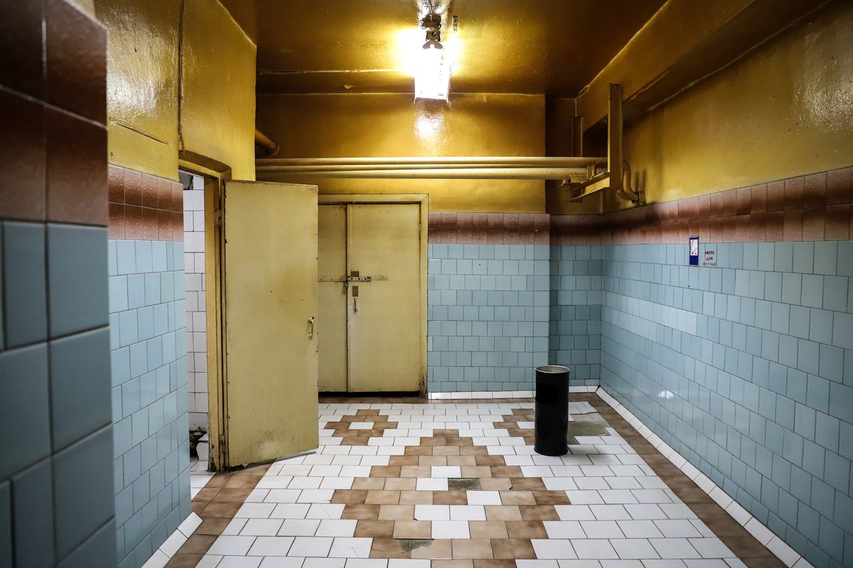 Modernist decor inside Chernobyl Reactor 2.