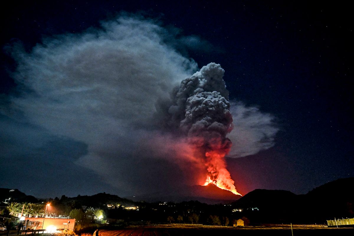 Water dissolved in the magma, which bubbles up like soda, accounts for some of Etna's explosiveness.