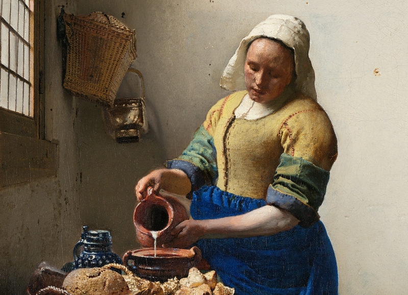 <em>Het melkmeisje</em>, <em>The Milkmaid</em>, Johannes Vermeer c. 1660.