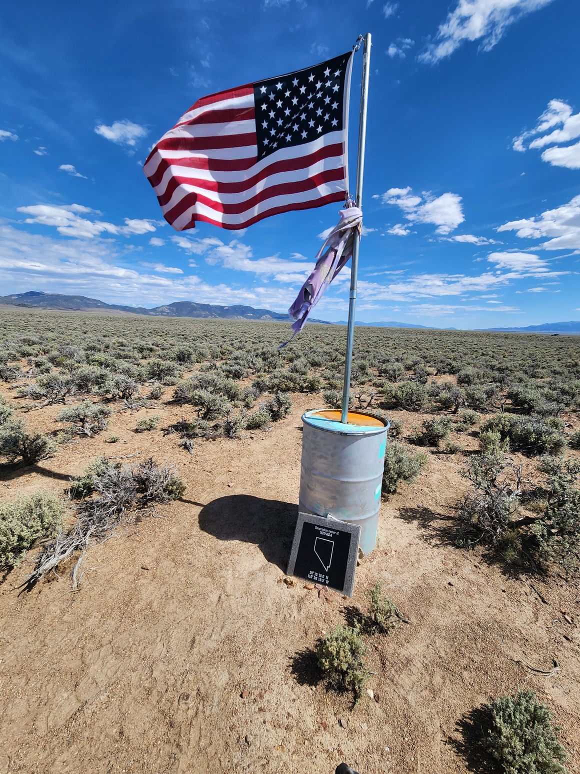 Monument at the Geographic Center of Nevada