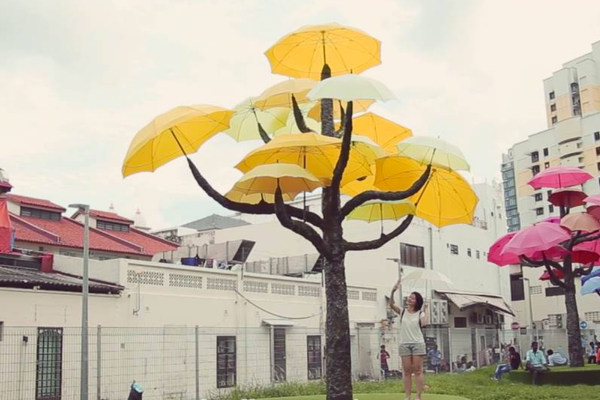 Umbrella Trees in Little India.
