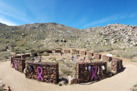The Granite Mountain Hotshots Memorial.