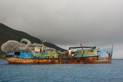 The Art Reef before it was sunk.