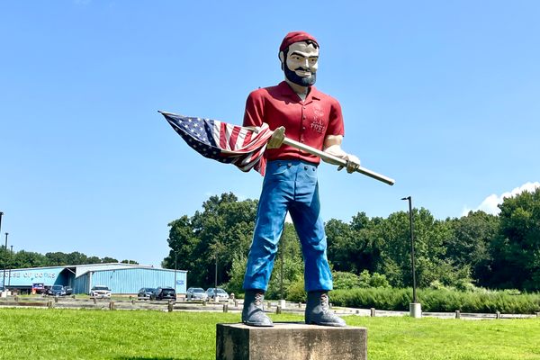 Paul Bunyan is very much a local landmark.