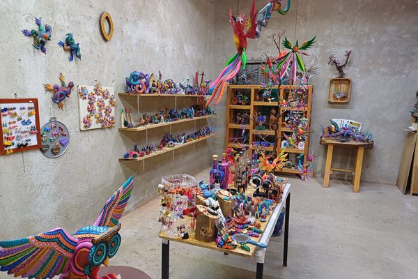 Casa Cruz’s alebrijes for sale.