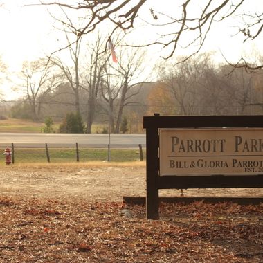 The entrance to the park.