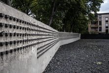 The wall commemorating 11,908 Jewish victims of the Shoah from Frankfurt.