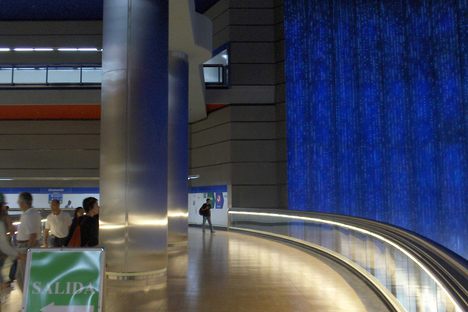 The Madrid metro is full of public art.