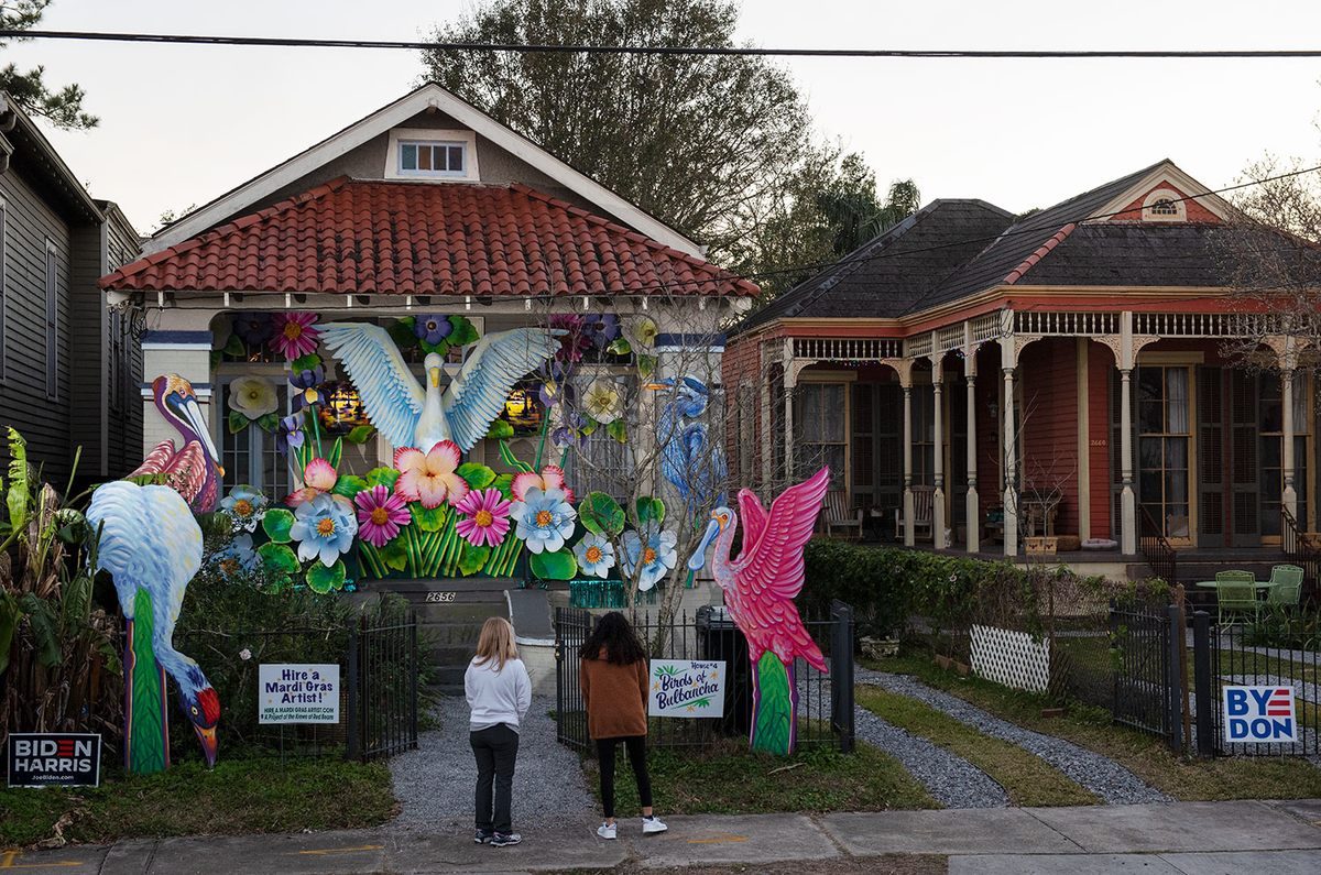 “Birds of Bulbancha,” the fourth house float, carries the Choctaw name of the region.
