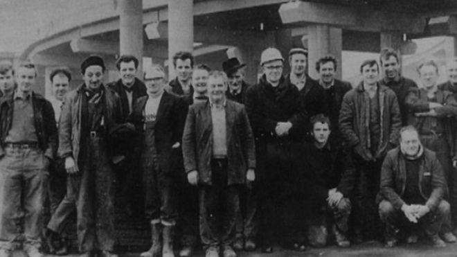 The Irish workers in this famous "Spaghetti Junction" photo have finally been identified.