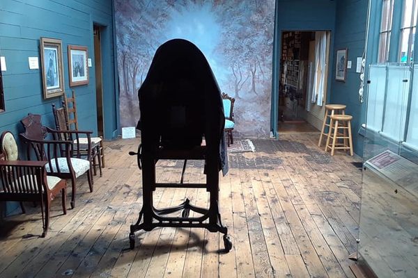 The room Bennett used for photographic portraits