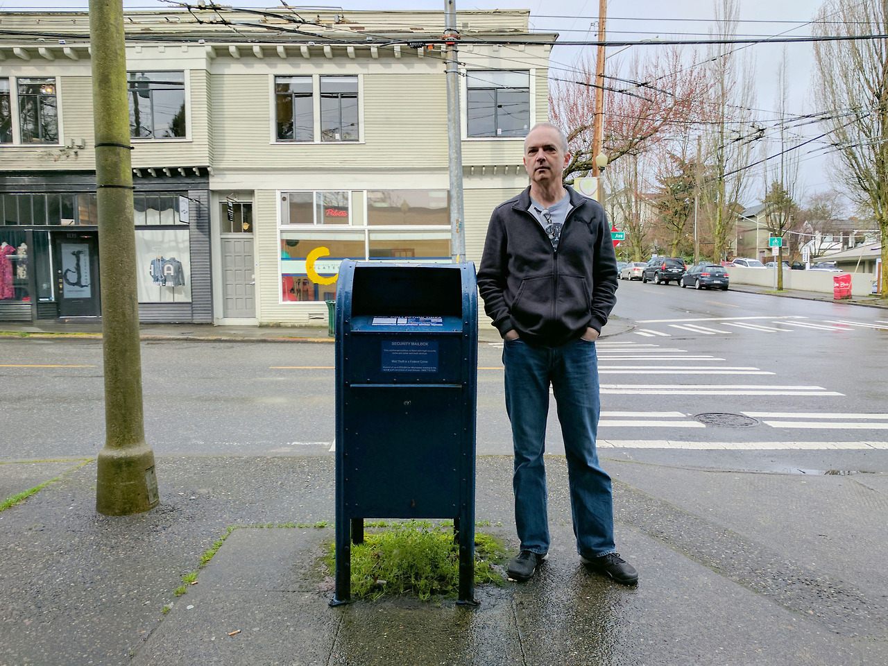 David Peterman and one of his muses.
