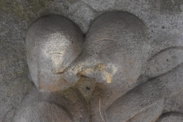 Just a couple of elephant-gods tangling their trunks together.