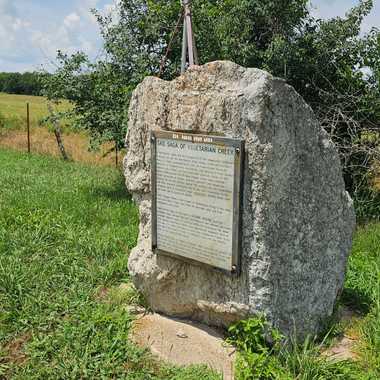A view of the historical marker in context.