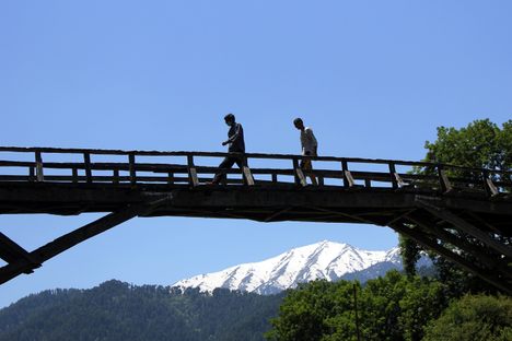 Wooden Bridge at Monda just 5km from Bhaderwah town. 